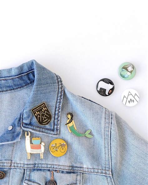 pins and buttons to make you look extra cool instagram followers denim jacket buttons make it