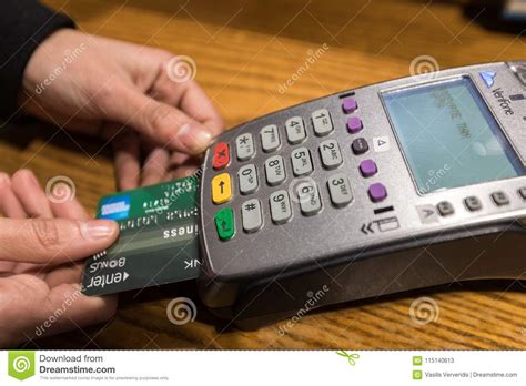 Thu, jul 22, 2021, 4:00pm edt Closeup Of American Express Credit Card Payment, Buy And Sell Pr Editorial Stock Photo - Image ...