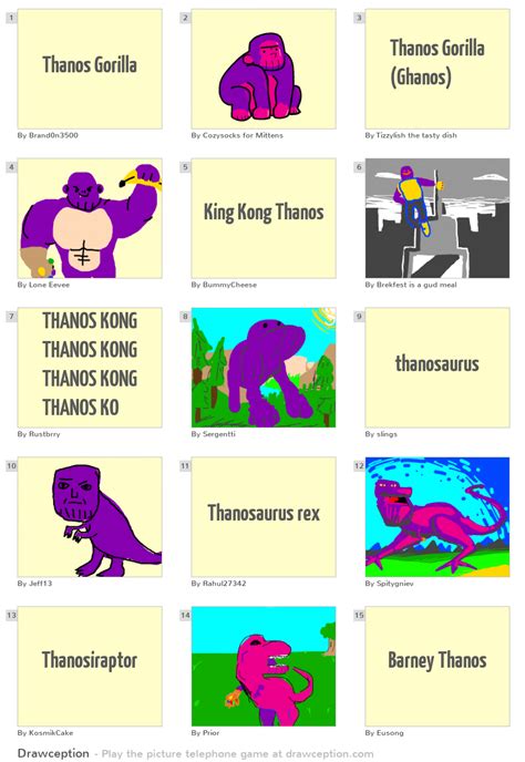Thanos Gorilla Drawception