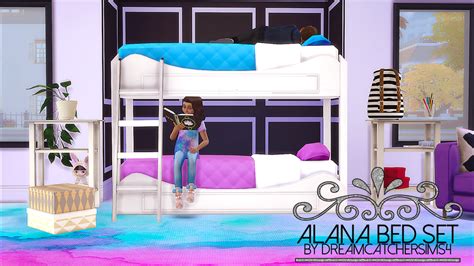 Dreamcatchersims4 Alana Bed Set Fixed Please Re Download Thank