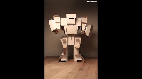 Diy Cardboard Robot Toys Youtube