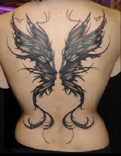Black Butterfly Wings For Tattoo Butterfly Wings Back