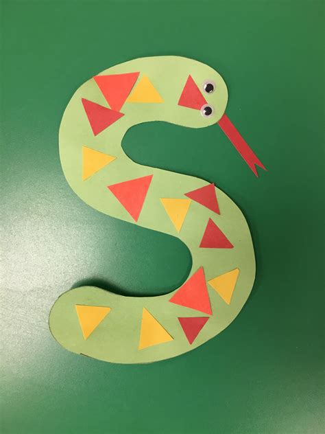 Letter S craft, Snake, Preschool | Pets preschool theme, Pets preschool, Animal crafts preschool