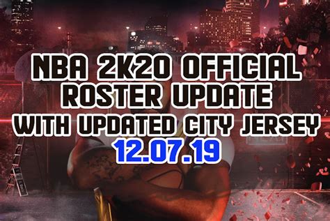 Nba 2k20 Official Roster Update 120719 With Updated City Jerseys For