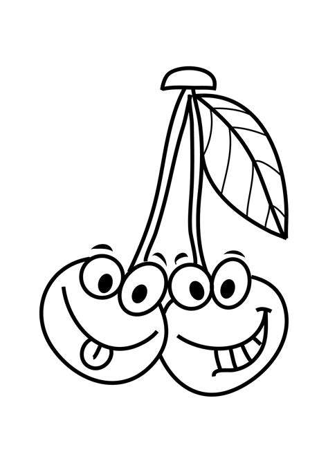 Let your kids to reveal all the imagination! Smart fruits and vegetables coloring pages | Crafts and ...