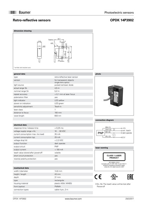 Baumer Opdk 14p3902 Datasheet Manualzz