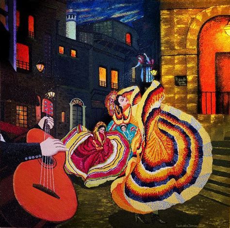 Flamenco Flare Art Print By Sushobha Jenner Mexican Culture Art