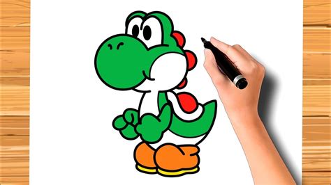 Como Desenhar Yoshi Dinossauro Do Mário Bros How To Draw Yoshi