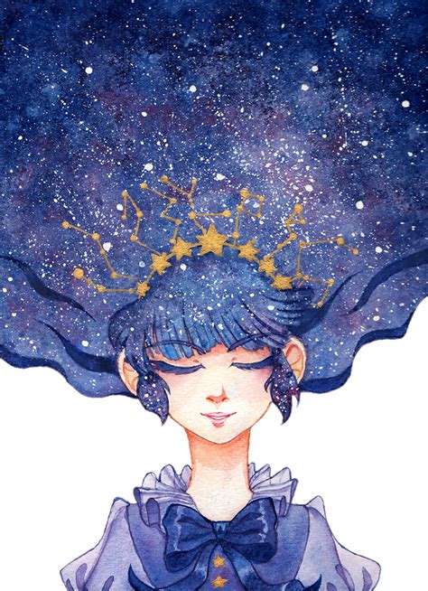 Starry Stars Girl Freetoedit Scstars Sticker By Anamigamo