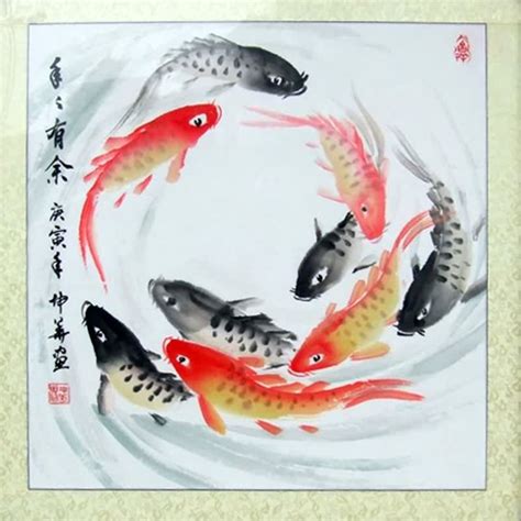 Chinese Koi Large Koi Fish Painting Thekoifish