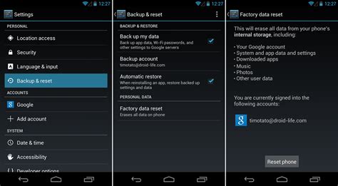 How To Factory Reset Your Phone Beginners Guide Droid Life