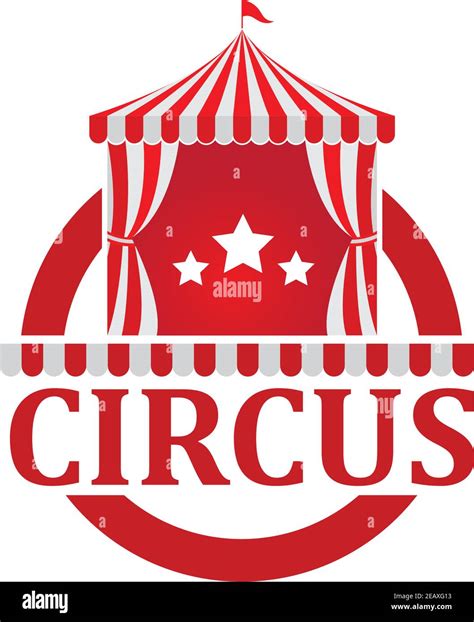 Plantilla de logotipo de carpa de circo Ilustración vectorial Imagen