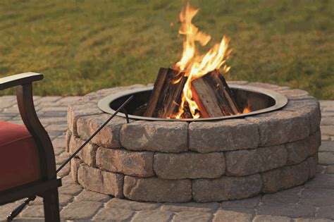 Lwsfirepitflagstone Wall Fire Pit Kit001 Wit And Delight Designing