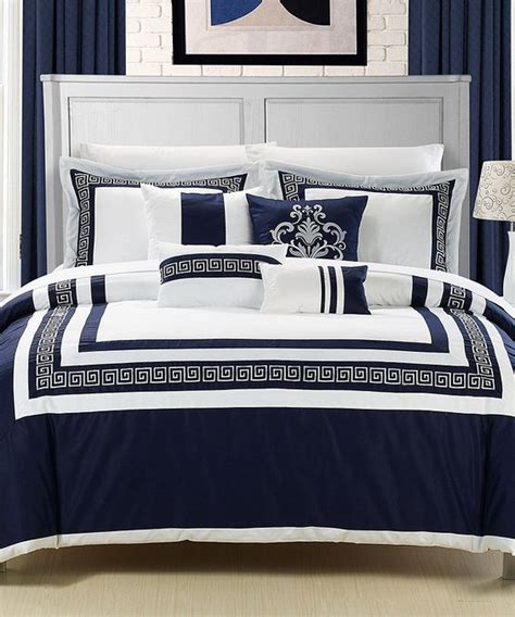 For pure linen bed sheets made with incredible quality, try bed threads flax linen bedding. Navy Venice Comforter Set | Midnight blue, Comforter sets ...
