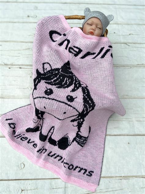 Personalized Baby Blanket Baby Name Blanket Baby Afghan Etsy Custom