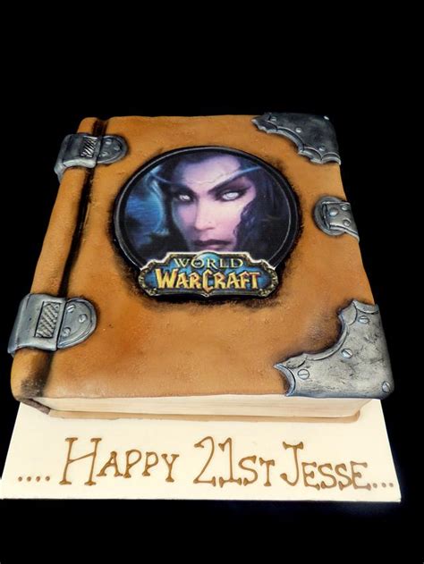 World Of Warcraft Book Decorated Cake By Jbcakedesign Cakesdecor