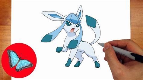 How To Draw Pokemon Glaceon Easy Step By Step