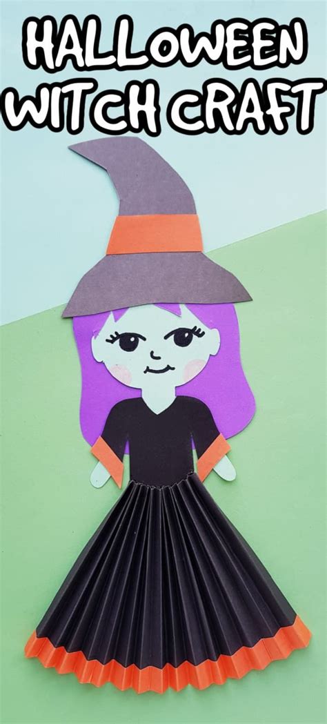 Witch Craft For Kids Paper Craft In 2020 Halloween Crafts Preschool