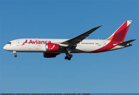 Picture Avianca Colombia Boeing 787 8 Dreamliner N791av