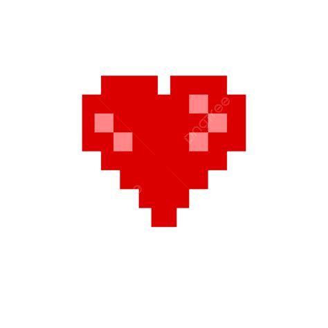 Heart Pixel Art Love Heart Pixel Png Transparent Clipart Image And