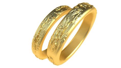 18 Karat Yellow Gold Wedding Rings Bridal Set For Sale At 1stdibs