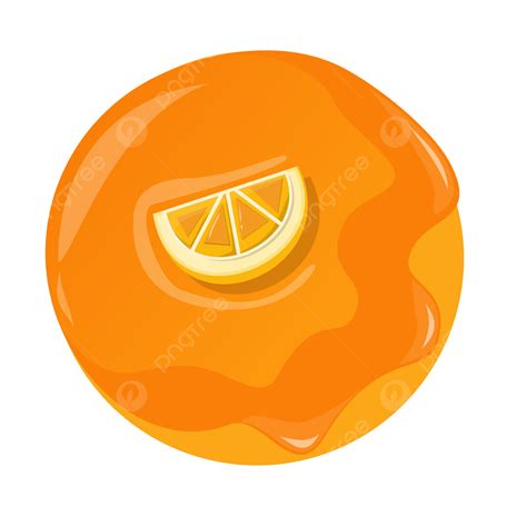 도넛 오렌지 달콤한 음식 Png 삽화 일러스트 음식 일러스트 도넛 Png 음식 일러스트 주황색 Png 일러스트 및 이미지
