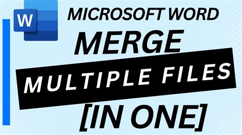 Combine Multiple Word Files Into One File Is It Really Worked Youtube