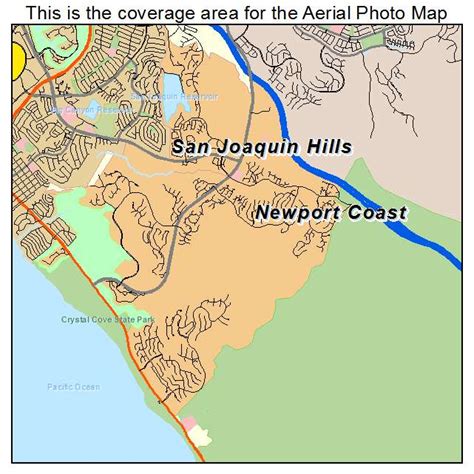 Aerial Photography Map Of Newport Coast Ca California