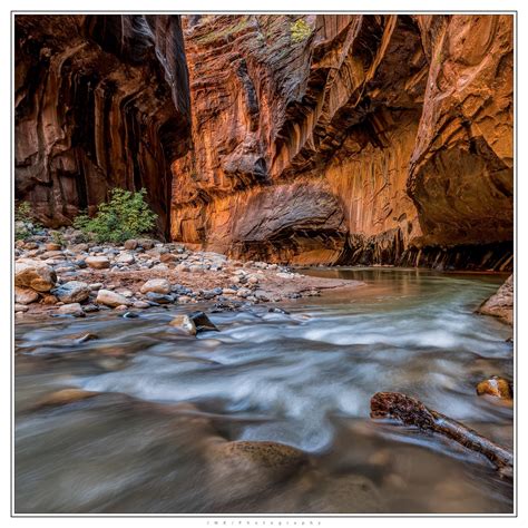 Walking Through The Narrows Zion National Park By Jmk Photography