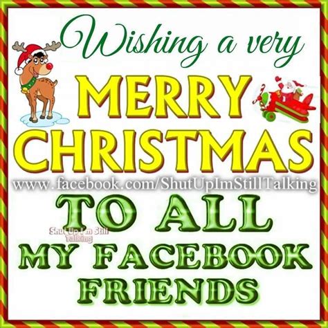 Wishing A Merry Christmas To All My Facebook Friends Pictures Photos