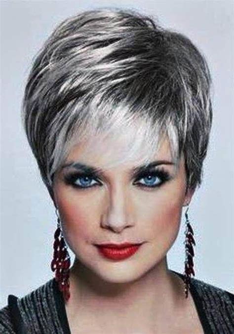 The great thing about this crop is that you can rock it with thick or thin hair. 15 Collection of Short Hairstyles for 60 Year Old Woman