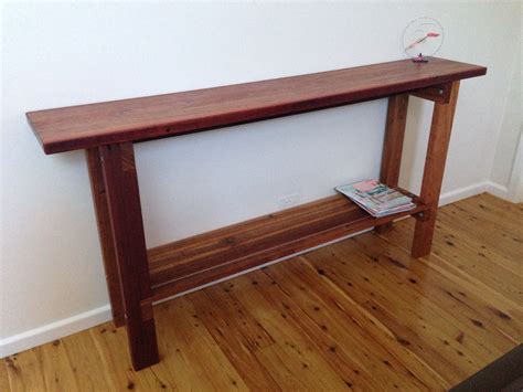 Diy Console Table Made Out Of Reclaimed Timber Diy Console Diy