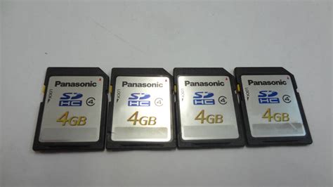 1円 Panasonic Sdhcメモリーカード Sdhc Class4 4gb 4枚セット4gb｜売買されたオークション情報、yahoo