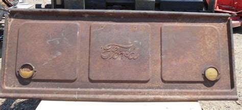 Find VINTAGE 1940's 50's FORD PICKUP TRUCK BED TAILGATE RAISED SCRIPT