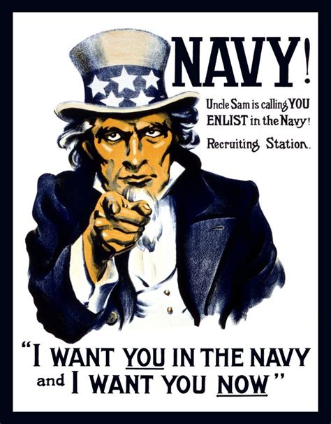 I Want You Uncle Sam Us Navy Digitally Remastered Fine Art Print