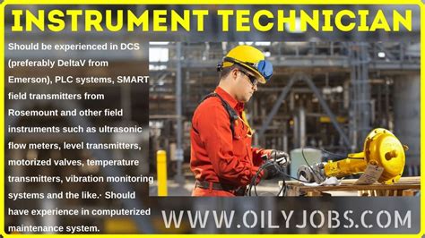 Oil gas vacancy top oil and gas job vacancies. Instrument Technician Oil & Gas job - oilyjobs.com
