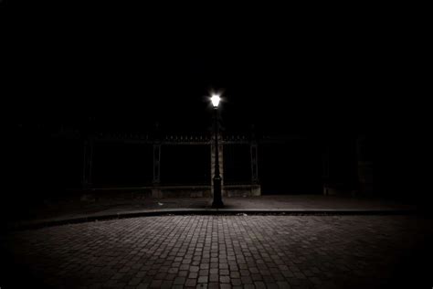 A Solitary Lamp Post Night Photography