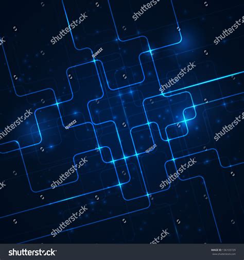 Abstract Hi Tech Blue Background Stock Photo 136103729 Shutterstock
