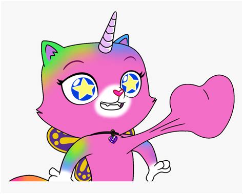 Rainbow Butterfly Unicorn Kitty Felicity  Hd Png Download