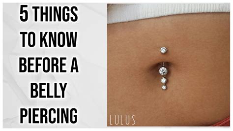 Things To Know Before Getting A Navel Piercing Youtube