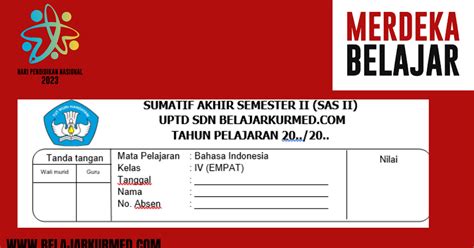 Soal Sumatif Akhir Semester Kelas Mapel IPAS BELAJARKURMED Media Update Informasi Pendidikan