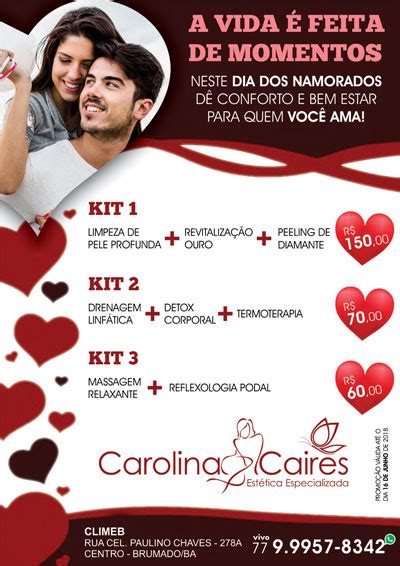 Carolina Caires Estética Especializada Dia Dos Namorados Com Promoção