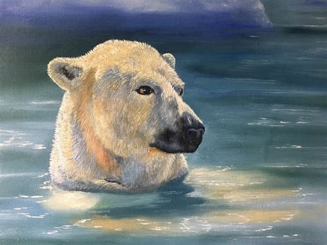 Polar Bear Study Paintings Of Nature