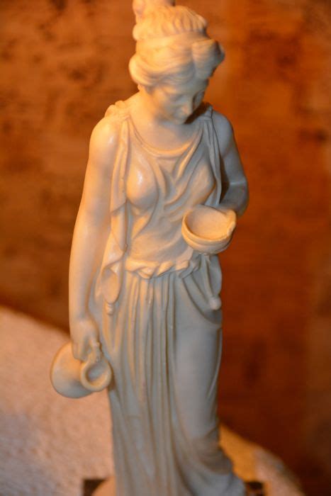 Vintage Statue Of Greek Woman With Bowl And Jug Signed A Santini