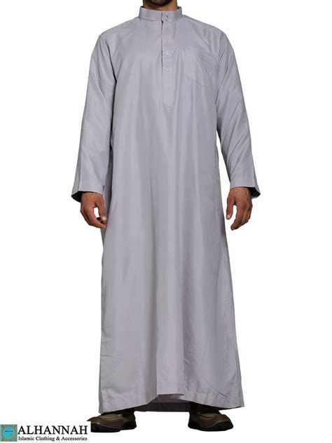 Saudi Style Thobe Classic Grey Me807 Ubicaciondepersonascdmxgobmx