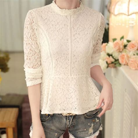Classic White Long Sleeve Blouse For Girls Photos Eu Sizes List Of
