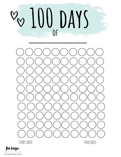 100 Days Printable — For Keeps Pink And Black Wallpaper 100 Day