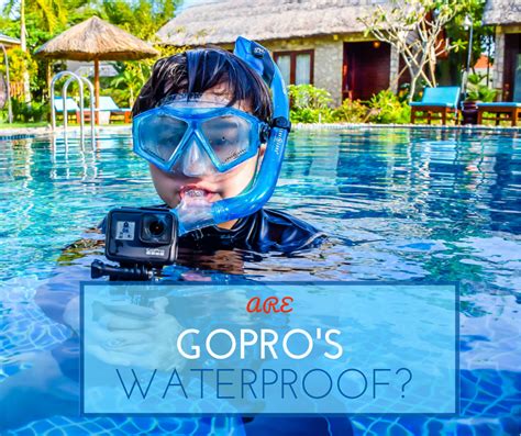 So whether you are fishing or looking at nature up close, you will be happy to know that a gopro can be your best. Are GoPros Waterproof? - NiceRightNow