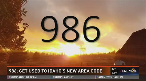 986 Get Used To Idahos New Area Code