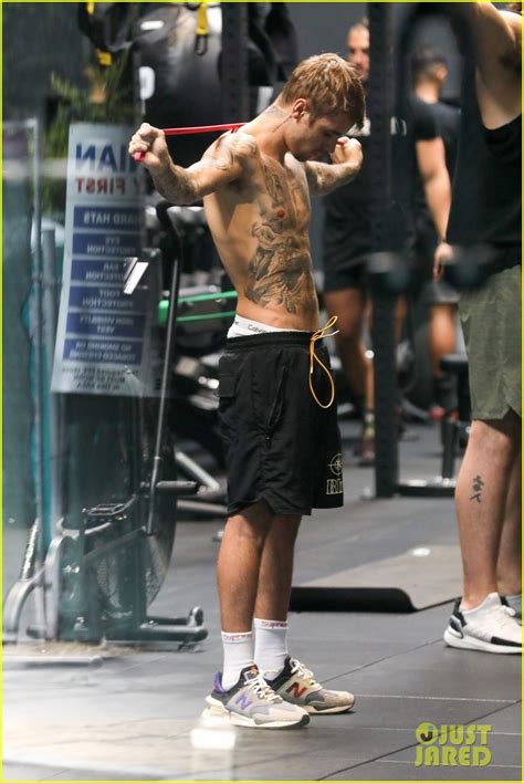 Photo Justin Bieber Goes Shirtless For Gym Session In Los Angeles 04 Photo 4300175 Just Jared